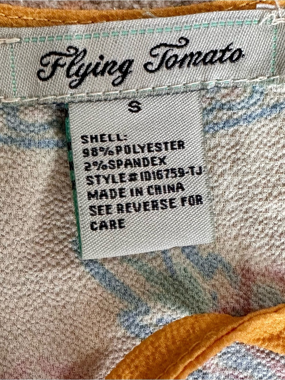 Flying Tomato Mustard Cold-Shoulder Dress or Cover-up - Picture 3 of 4